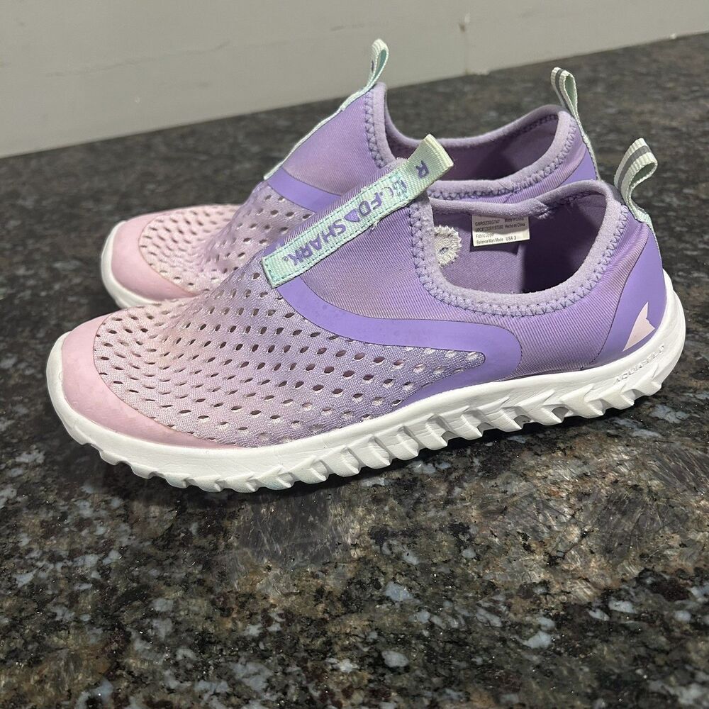 Rugged Shark Aqua Flo Water Shoes Pastel Girls Kids Sz 3